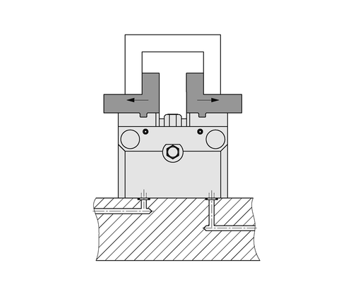 Interior clamping application