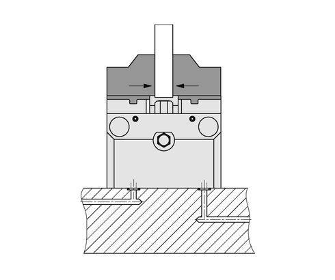 Exterior clamping application